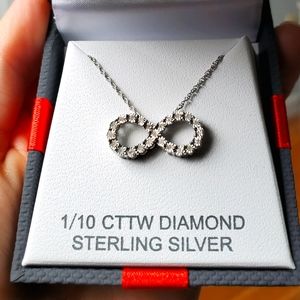 1/10 cttw Diamond Infinity Necklace